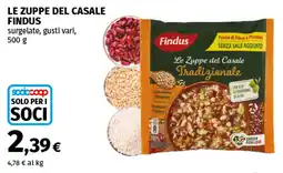 Coop Superstore Le zuppe del casale FINDUS offerta