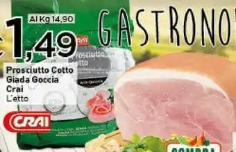 Crai prosciutto cotto giada goccia