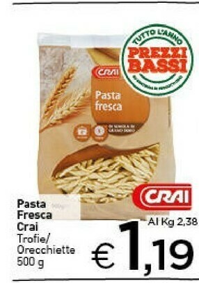 Crai Crai - pasta fresca offerta