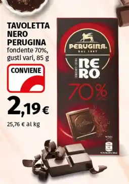 Coop Superstore Tavoletta nero PERUGINA offerta