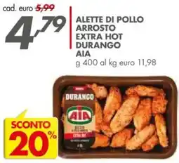 Italmark Alette di pollo arrosto extra hot durango AIA offerta