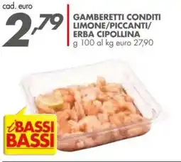 Italmark Gamberetti conditi limone/piccanti/ erba cipollina offerta