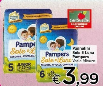 Crai Pannolini sole e luna offerta