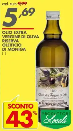 Italmark Olio extra vergine di oliva riserva OLEIFICIO DI MONIGA offerta