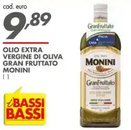 Italmark Olio extra vergine di oliva gran fruttato MONINI offerta