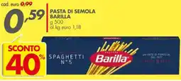 Italmark Pasta di semola BARILLA offerta