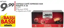 Italmark Capsule caffè espresso bar BIALETTI X 26 offerta