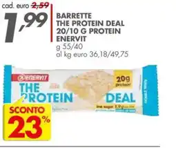 Italmark Barrette the protein deal 20/10 g protein ENERVIT offerta
