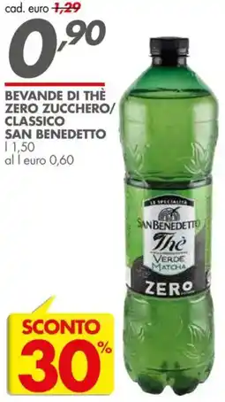 Italmark Bevande di thè zero zucchero/ classico SAN BENEDETTO offerta
