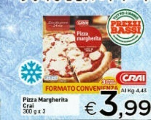 Crai Pizza surgelata offerta