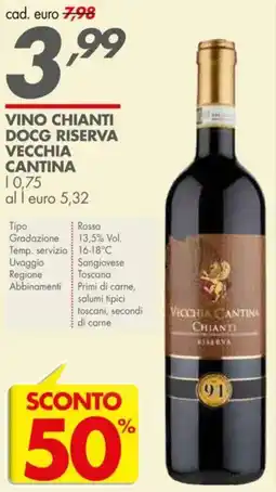 Italmark Vino chianti docg riserva vecchia CANTINA offerta