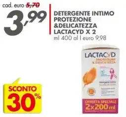 Italmark Detergente intimo protezione &delicatezza LACTACYD X2 offerta