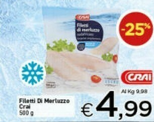 Crai Filetti di merluzzo offerta