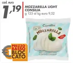 Italmark Mozzarella light CONSILIA offerta