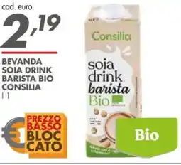 Italmark Bevanda soia drink barista bio CONSILIA offerta