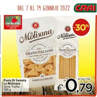 Crai Pasta di semola offerta