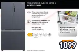 Unieuro Haier FRIGORIFERO CUBE 90 SERIE 5 HCR5919ENMB offerta