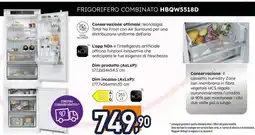 Unieuro Haier FRIGORIFERO COMBINATO HBQW5518D offerta