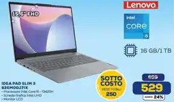Euronics Lenovo IDEA PAD SLIM 3 83EMOOJ7IX offerta