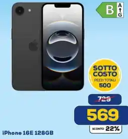 Euronics Haier iPhone 16E 128GB offerta