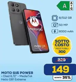 Euronics MOTOROLA MOTO G15 POWER offerta