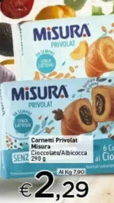 Crai 6 cornetti al cioccolato privolat 290 g(ml) offerta