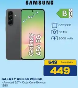 Euronics SAMSUNG GALAXY A56 5G 256 GB offerta