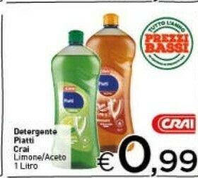 Crai Detersivo piatti offerta