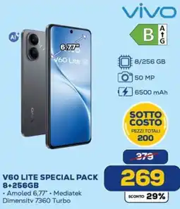Euronics VIVO V60 LITE SPECIAL PACK 8+256GB offerta