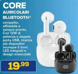 Euronics Cellularline Core auricolari bluetooth offerta