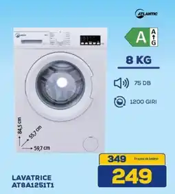 Euronics ATLANTIC LAVATRICE AT8A1251T1 offerta
