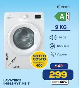 Euronics INDESIT LAVATRICE IM962MYTIMEIT offerta