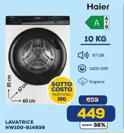 Euronics Haier LAVATRICE HW100-B14939 offerta