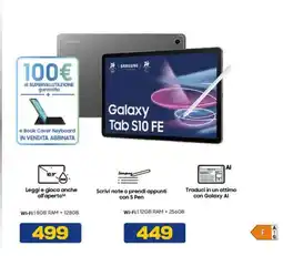 Euronics Galaxy Tab S10 FE offerta