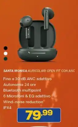 Euronics Urbanista santa monica auricolari open fit con anc offerta