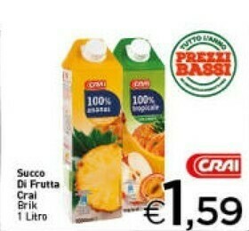 Crai Succhi di frutta offerta