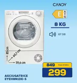 Euronics CANDY ASCIUGATRICE EYEH8N1DE-S offerta