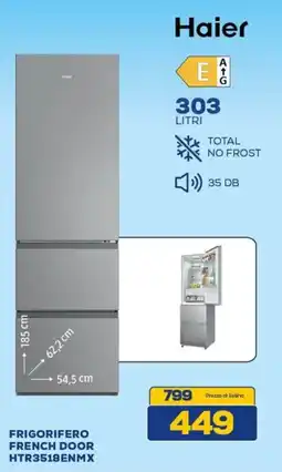 Euronics Haier FRIGORIFERO FRENCH DOOR HTR3518ENMX offerta