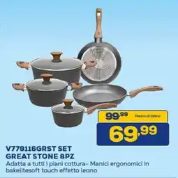 Euronics Tognana V779116GRST SET GREAT STONE 8PZ offerta