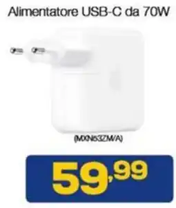 Euronics Apple Alimentatore USB-C da 70W offerta