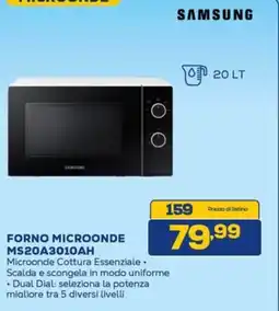 Euronics SAMSUNG FORNO MICROONDE MS20A3010AH offerta