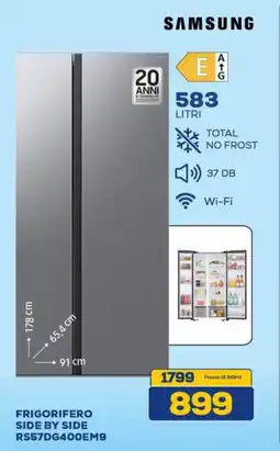 Euronics SAMSUNG FRIGORIFERO SIDE BY SIDE RS57DG400EM9 offerta