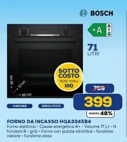 Euronics BOSCH FORNO DA INCASSO HQA334EB4 offerta