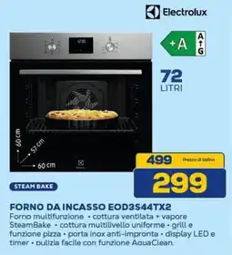 Euronics Electrolux FORNO DA INCASSO EOD3S44TX2 offerta
