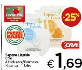 Crai Sapone liquido offerta