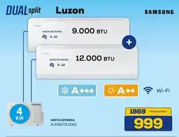Euronics SAMSUNG DUAL split Luzon AJ040TXJ2KG offerta