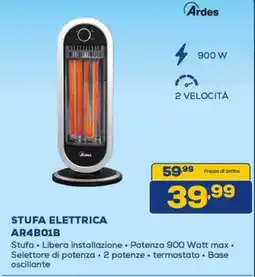 Euronics Ardes STUFA ELETTRICA AR4B01B offerta