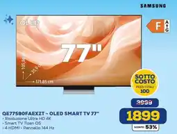 Euronics SAMSUNG QE77590FAEXZT - OLED SMART TV 77" offerta