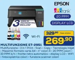 Euronics EPSON MULTIFUNZIONE ET-2951 offerta