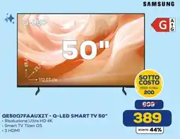 Euronics SAMSUNG QE50Q7FAAUXZT - Q-LED SMART TV 50" offerta